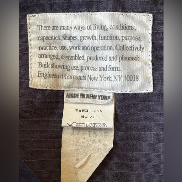 ENGINEERED GARMENTS Men's Navy, Gray, Purple Patchwork Fatigue Pants, Small (32) - Picture 9 of 15